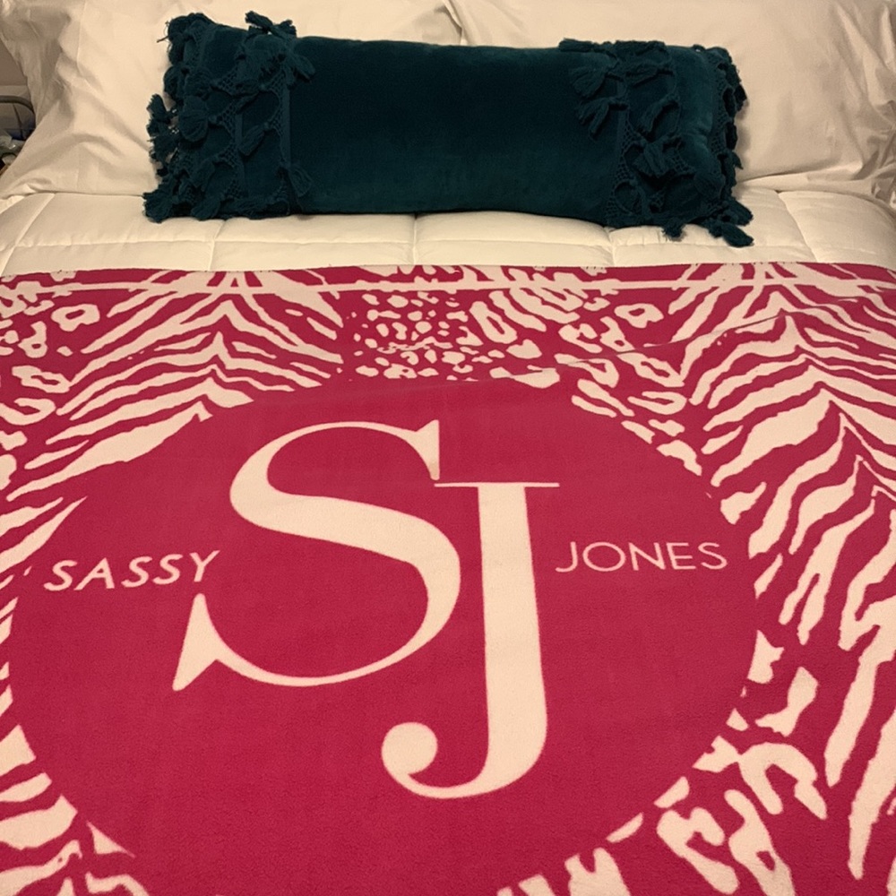 Sassy Jones Fleece Blanket *Brand New- Never Opened or Used- In Packaging*